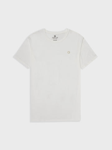 CAMISETA BLANCA 100% ALGODÓN - BORDADO LOGO