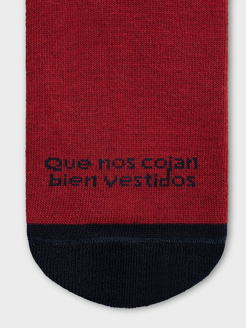 MEDIAS VINOTINTO 100% ALGODÓN