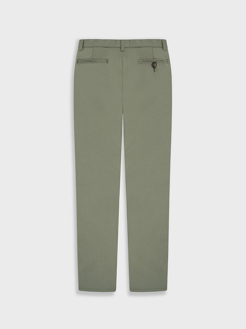 PANTALÓN VERDE ALGODÓN- REGULAR FIT