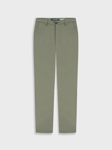 PANTALÓN VERDE ALGODÓN REGULAR FIT