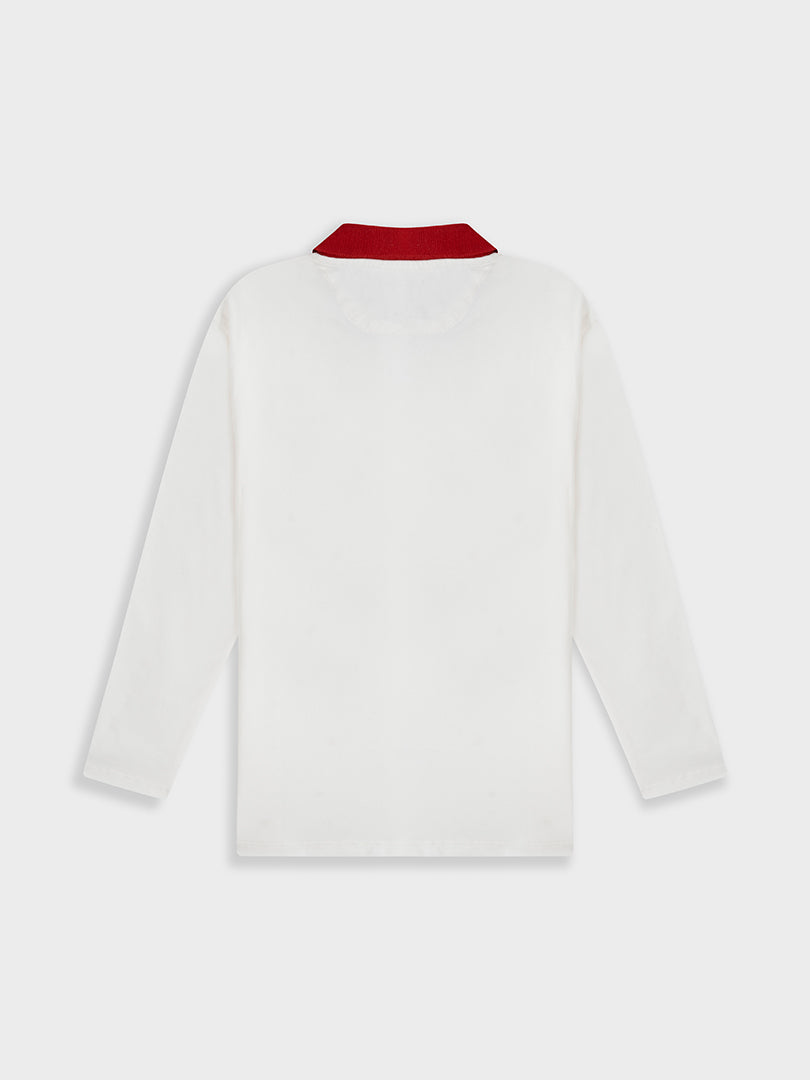 CAMISETA POLO BLANCO 100% ALGODÓN - RABO E' GALLO