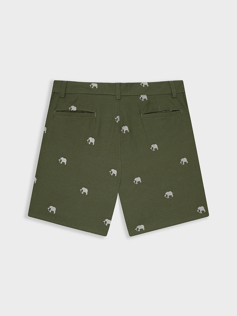 BERMUDA VERDE LINO - ELEFANTES