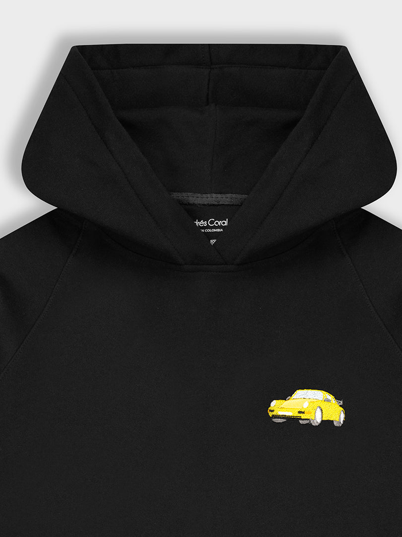 HOODIE NEGRO 100% ALGODÓN - PORSCHE 911
