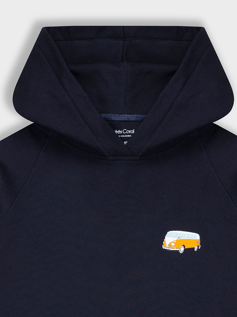 HOODIE AZUL 100% ALGODÓN - COMBI