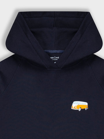 HOODIE AZUL 100% ALGODÓN - COMBI