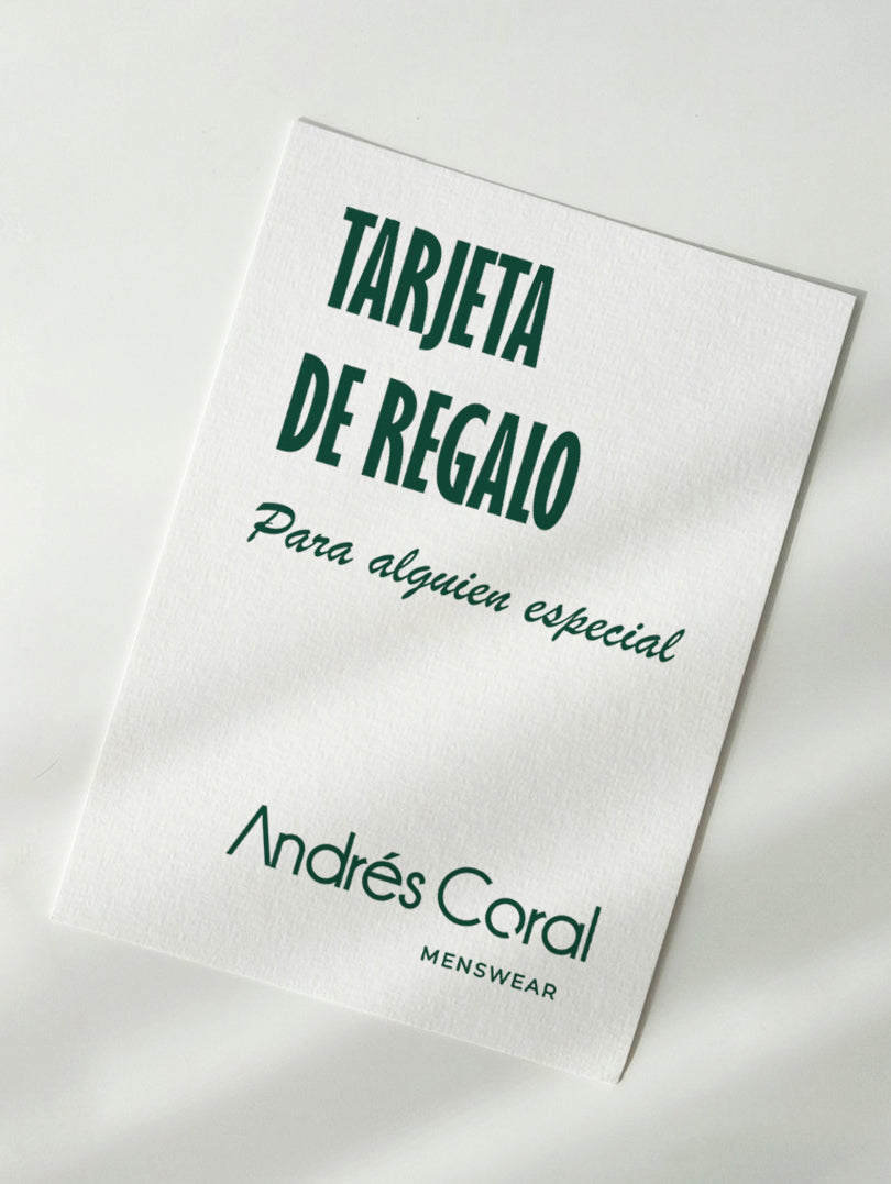 TARJETA DE REGALO ANDRÉS CORAL