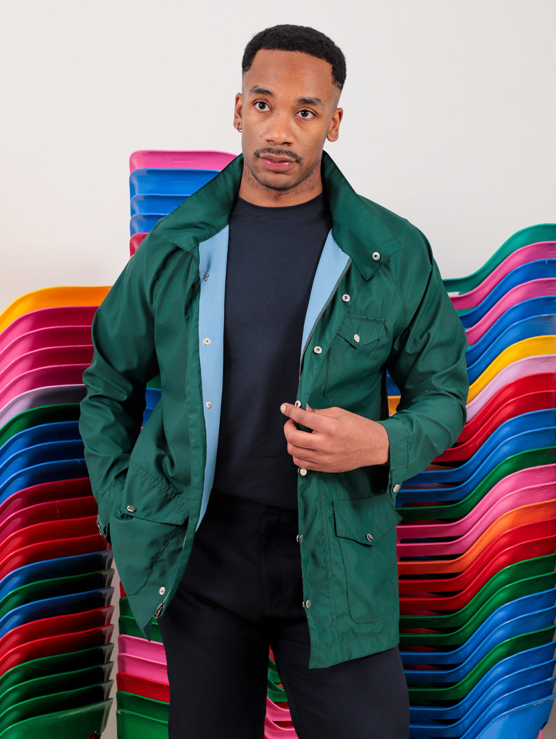 CHAQUETA VERDE IMPERMEABLE - IPIALES