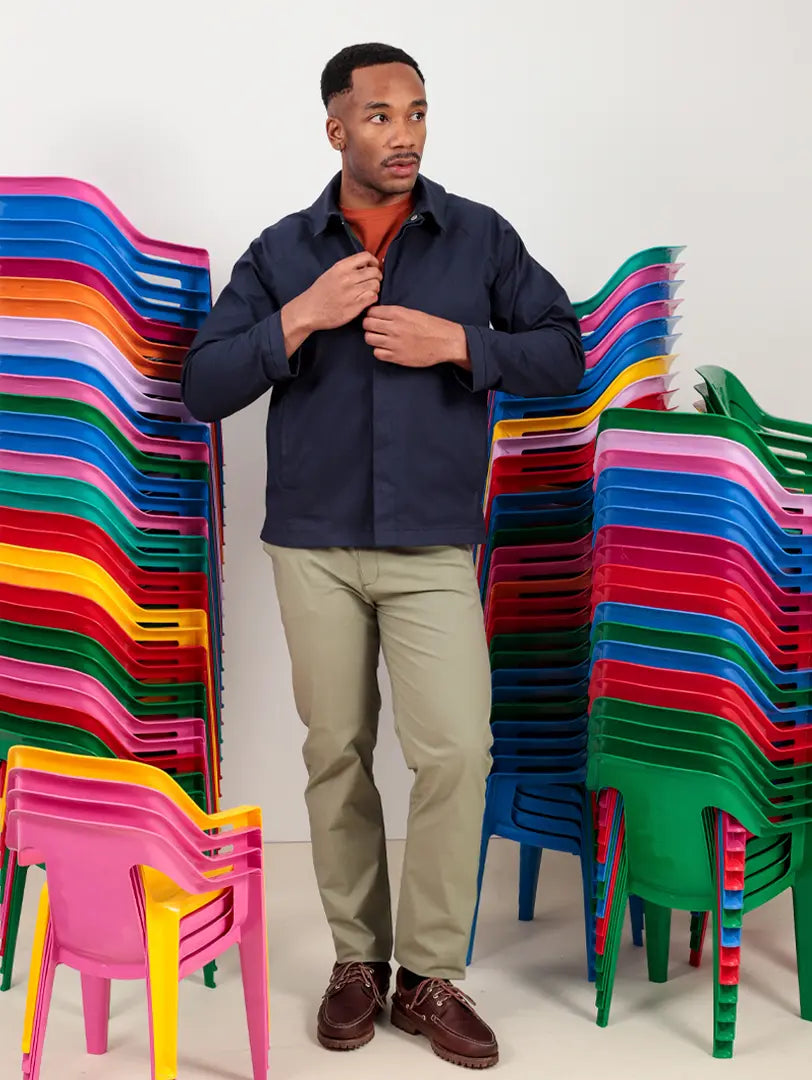 PANTALÓN VERDE ALGODÓN REGULAR FIT